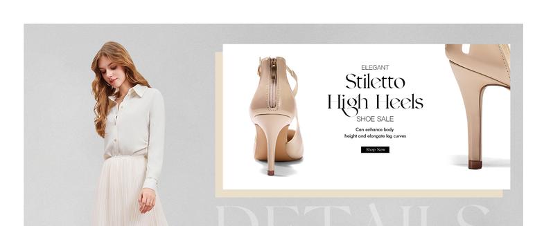 Coutgo Womens Pumps High Heels Pointed Toe Crossed Strap D'Orsay Zip up Stilettos Party Dress Shoes Dark Brown Footwear