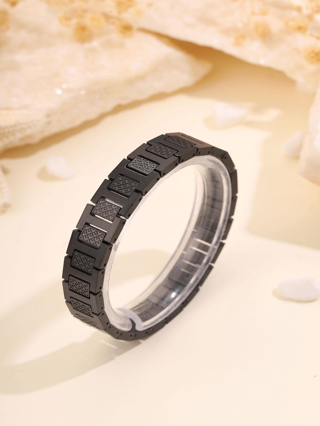 Fashion Retro Stainless Steel Crocodile & Fish Band Bracelet, Ideal for Men, Daily Wear, Parties, Gifts for Boyfriend, Friend, Father