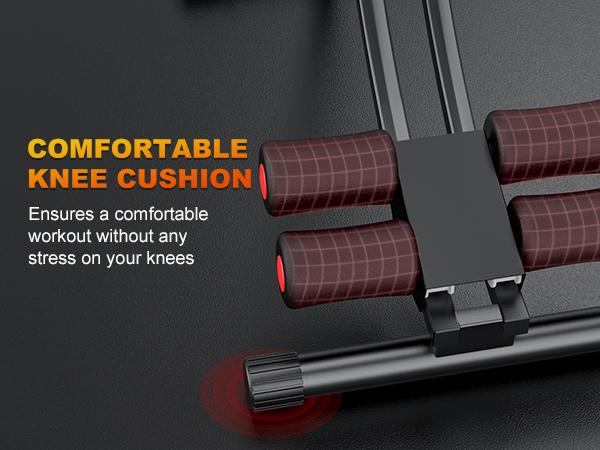 Bearbro Foldable Ab Machine – Foldable Core Workout Equipment for Home Gym with Knee Support, Fitness Equipment Max 440lbs with LCD Display