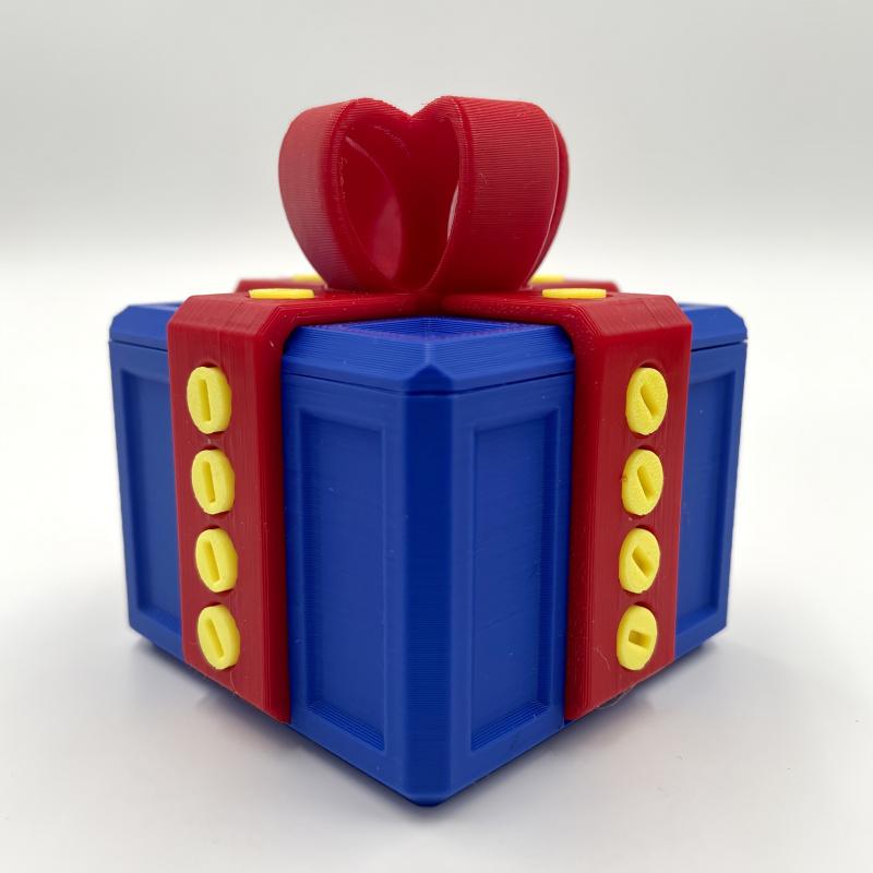 3D Annoyingly Fun Gift Box with Plastic Screws - Interactive Geometric Puzzle Novelty Gag Gift for Christmas, Birthdays, Valentine's Day - Durable Plastic Money Card Container for Ages 14+, Prank Item | Humorous Design | Screwtop Container, Christmas