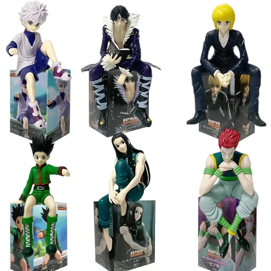 2026 hot item Hunter X Hunter Anime Action Figures 11-14cm Gon Freecss Alluka Zoldyck Chrollo Lucilfer Kurapika PVC Model Doll Christmas Gifts Popular toys