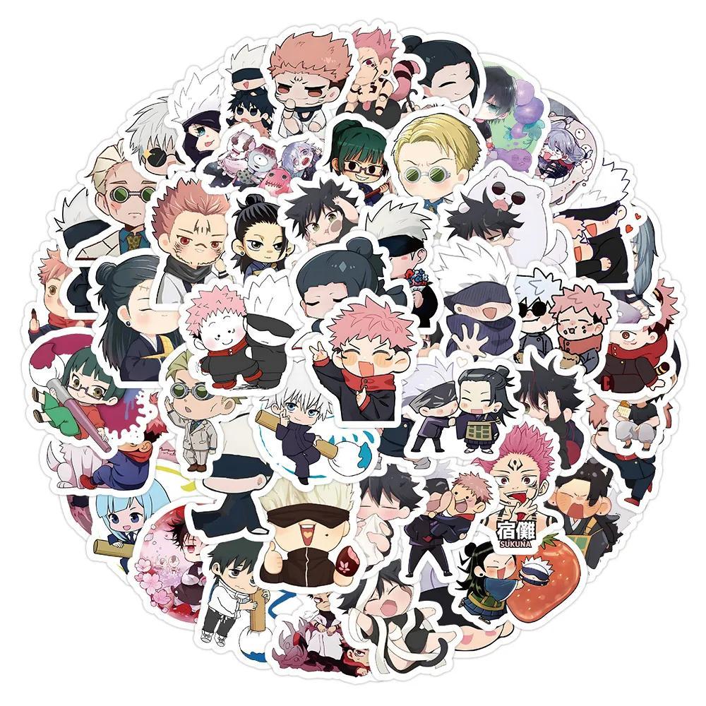 10/30/50/100PCS Kawaii Cartoon Jujutsu Kaisen Stickers Anime Graffiti Sticker DIY Notebook Laptop Guitar Cute PVC Decal Kid Gift