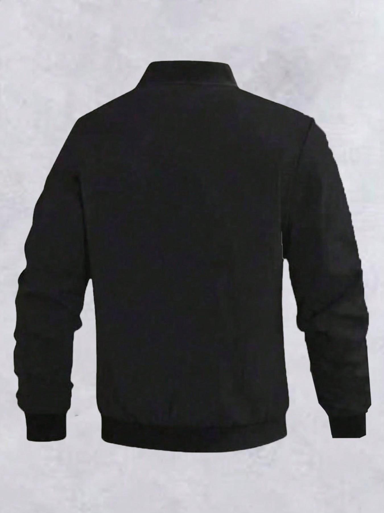 Men's Autumn Winter Casual Sports Jacket, Outdoor Simple Daily Jacket Coat, Comfortable and Stylish Outerwear for Men