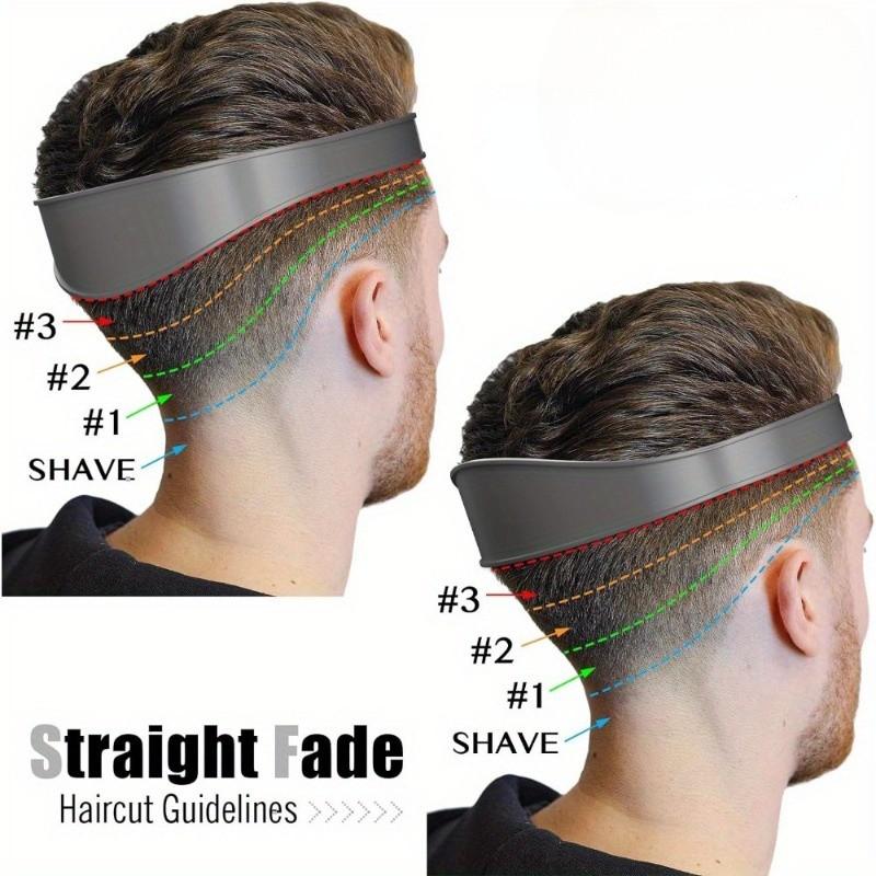 2-Pack Haircut Template Bands, Portable Barber Assistant Tool, Hair Trimming Adjustment Kit, Easy-To-Carry Hair Styling Aids