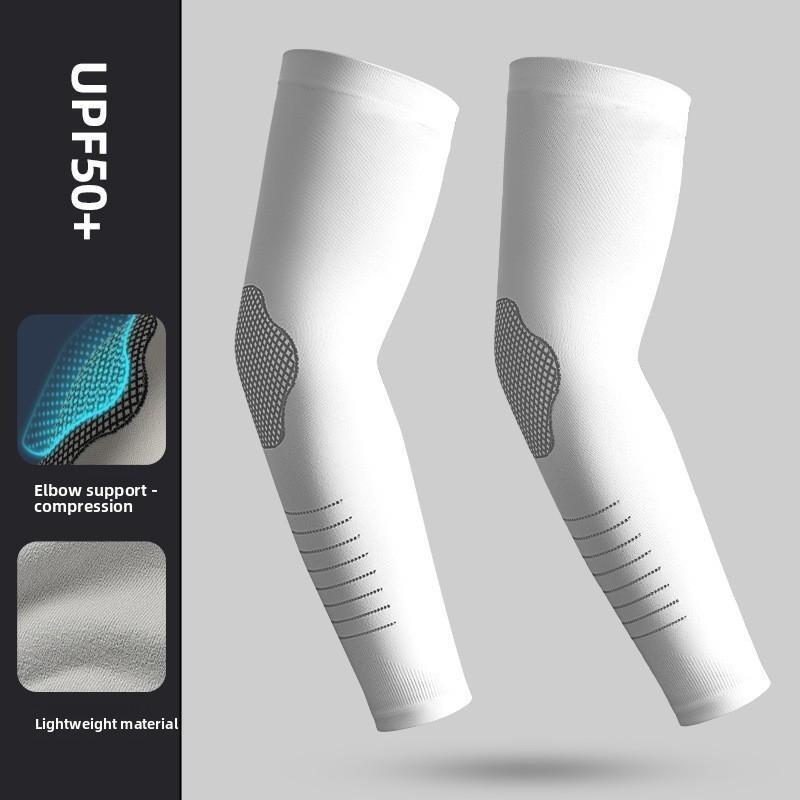 Ice sleeves, sunscreen and UV protection for men and women, long hand sleeves, arm guards for summer sports cycling, high elasticity, ice silk elbow sleeves