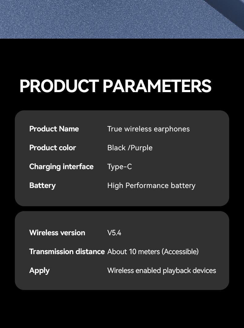 Wireless Bluetooth headset with audio-visual futuristic touch screen audio wireless headset for music and phone