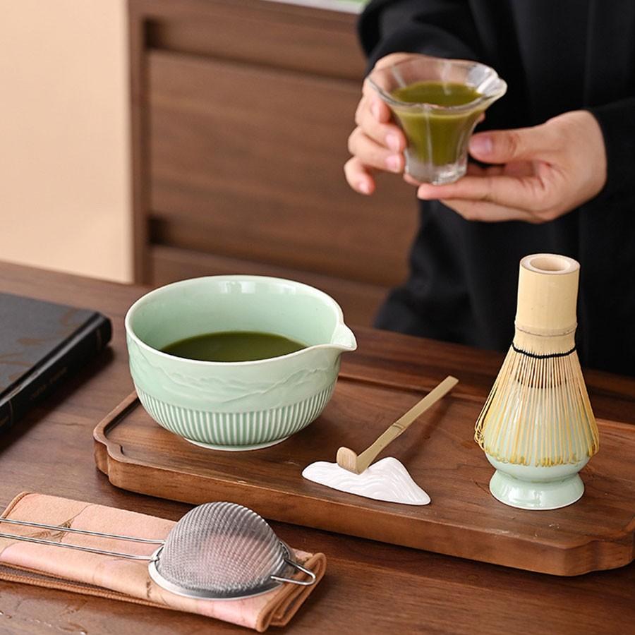 Japanese Matcha Set, Chasen Tea Whisk Kit, Song Dynasty Pointing Tea Tools, Stirrer Tea Ceremony Accessories, Traditional Tea Making Equipment