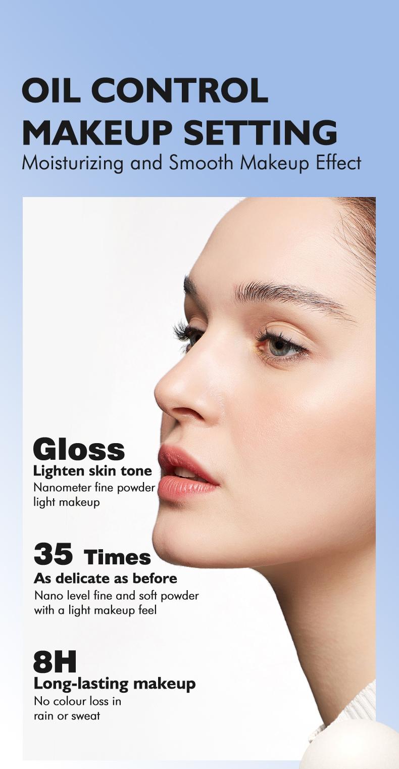 Long-Lasting Waterproof Foundation Powder, Smooth Finish, Non-Cakey, Fine Texture, Ideal for All Skin Types, Perfect for Daily Use