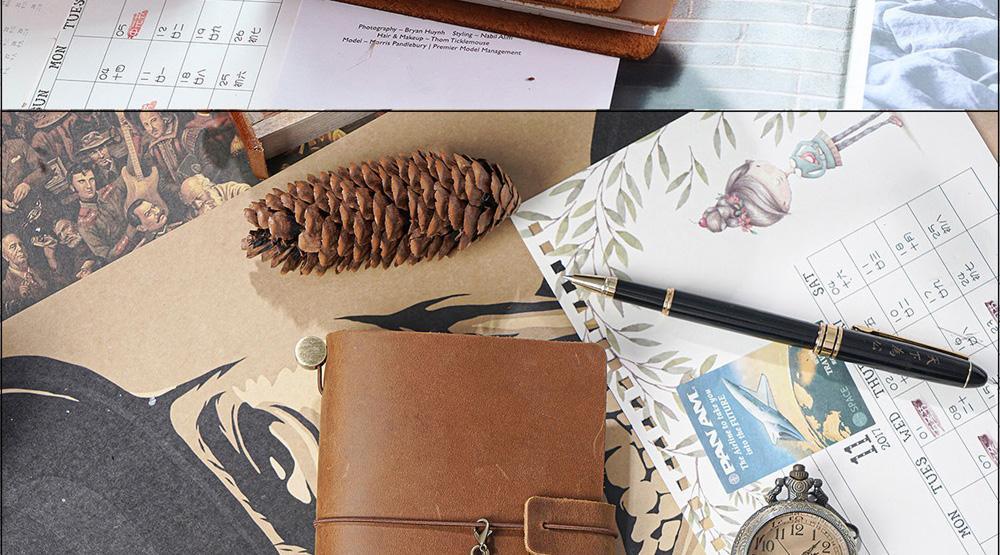 100% Genuine Leather Journal Refillable Travel Notebook Retro DIY Handmade Diary Sketchbook School Office Gift Customized