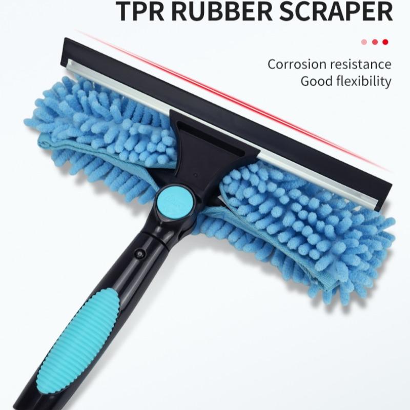 Two-In-One Glass Cleaning Brush, Efficient Window Cleaner Tool, Easy-To-Use Design, Perfect for Home & Office Use, Durable & Effective