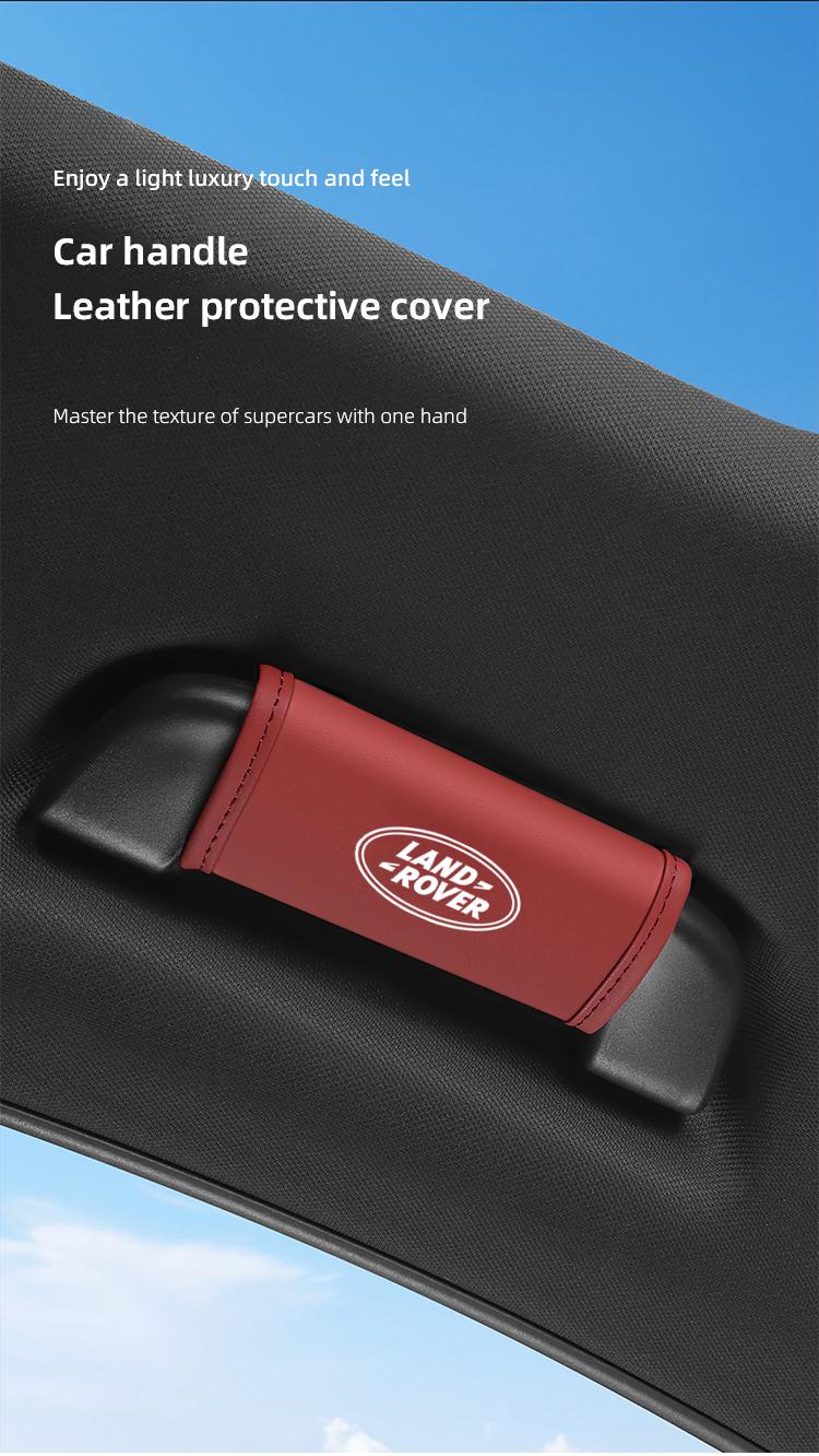 Car Roof Handle Protective Cover Pull Gloves Interior Accessories For Land Rover Range Rover Evoque Velar Defender Discovery Freelander Land Cruiser