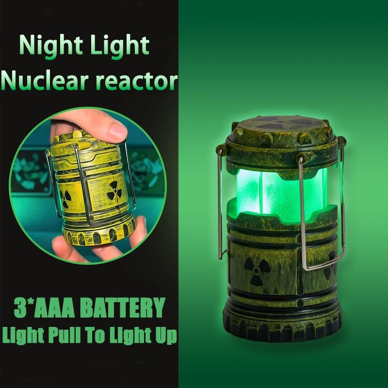 Simulation Nuclear Reactor Lantern Handheld Camping Light Halloween/Christmas Party Decor Night Light Home Decor Ornaments Birthday Gift