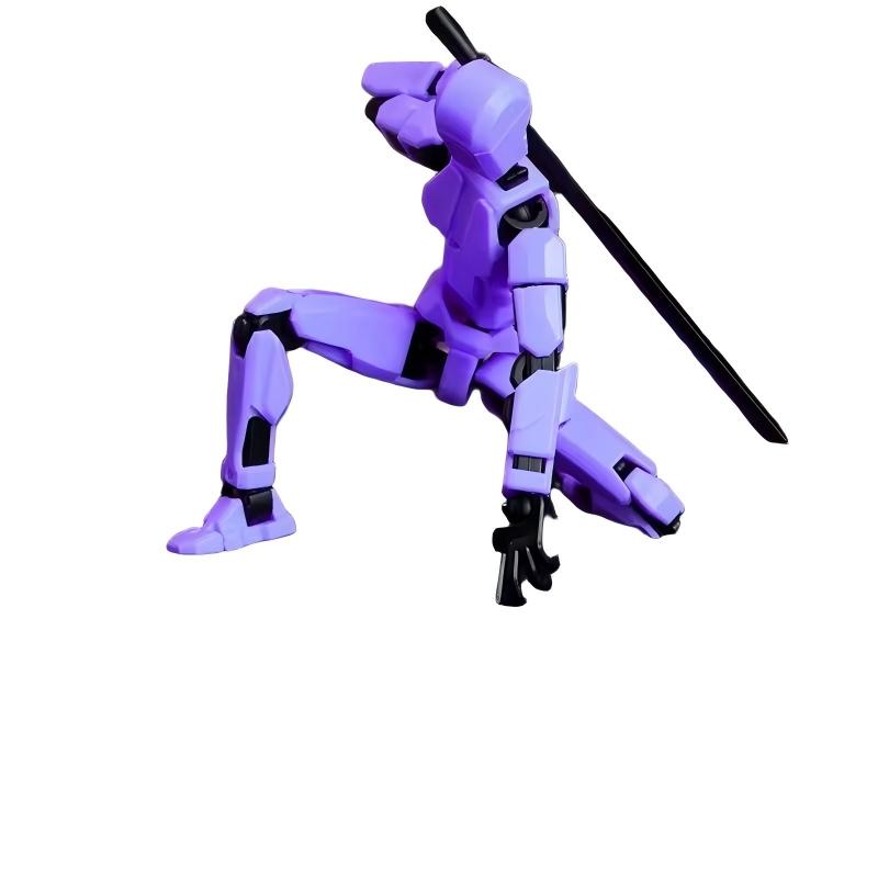 Stress Relief Toy Building Blocks Figure Assembly Model, Multi-Joint Poseable Doll, Construction Gift, Fun Educational Playset