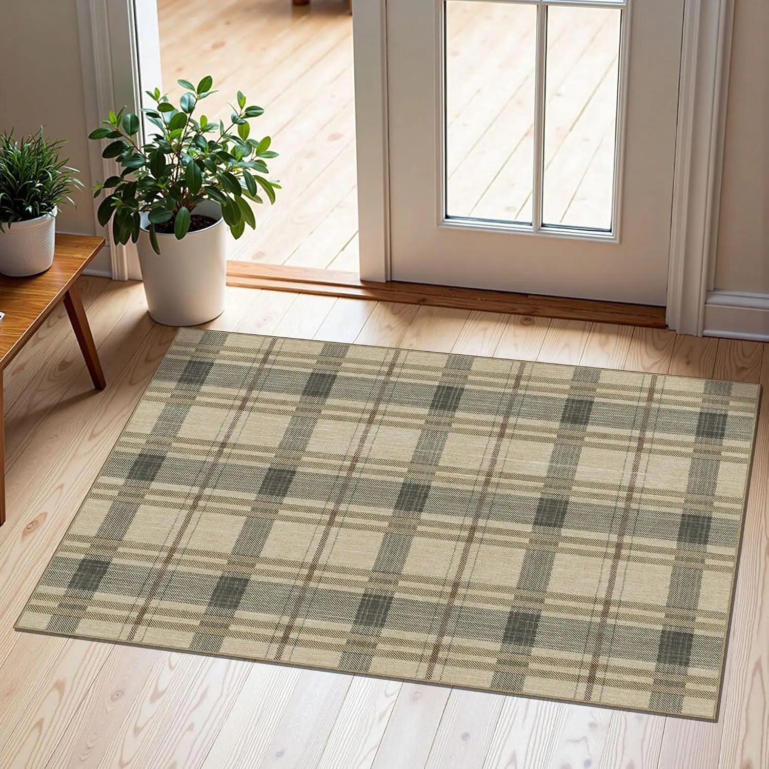 Tartan Plaid - Taupe / Beige