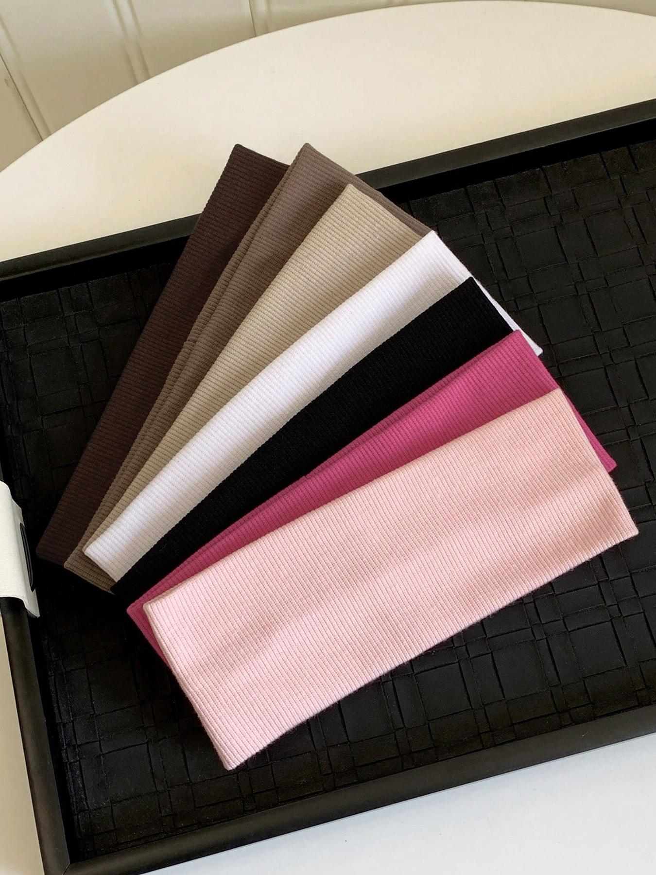 Solid Color Hair Band, High Stretch Hair Band for Women & Girls, Sweat Absorbing Hair Band for Gym Workout Running, Fashion Hair Accessories for Daily Wear, Elastic Headband