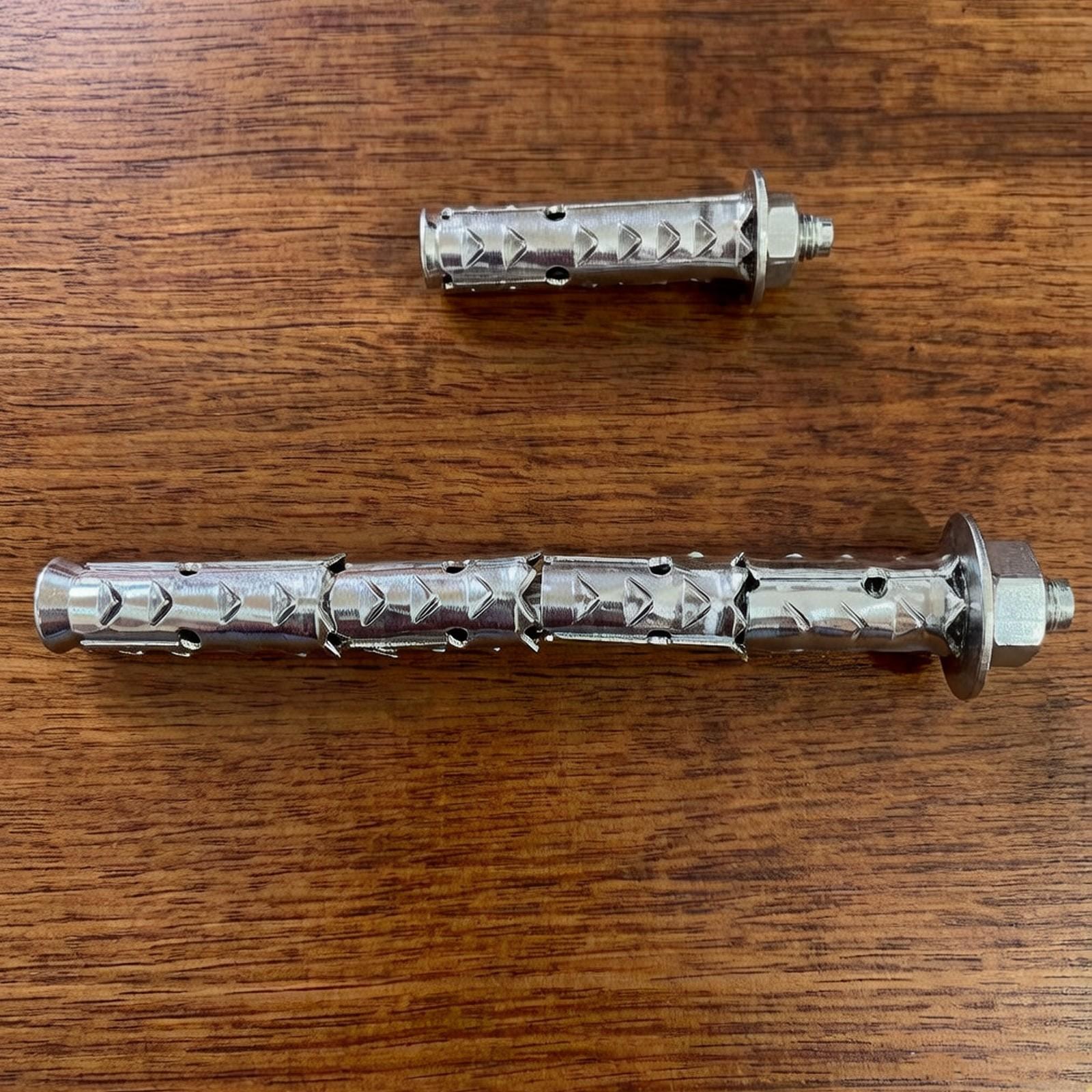 Rust Resistant Sleeve Anchors for Hollow Brick & Cinder Block, Carbon Steel Furniture Wall Anchor, Pre-Assembled Bolt Set, zinc Plated Expansion Anchors, Easy Install for Shelves & Cabinets, Multiple Usage Methods