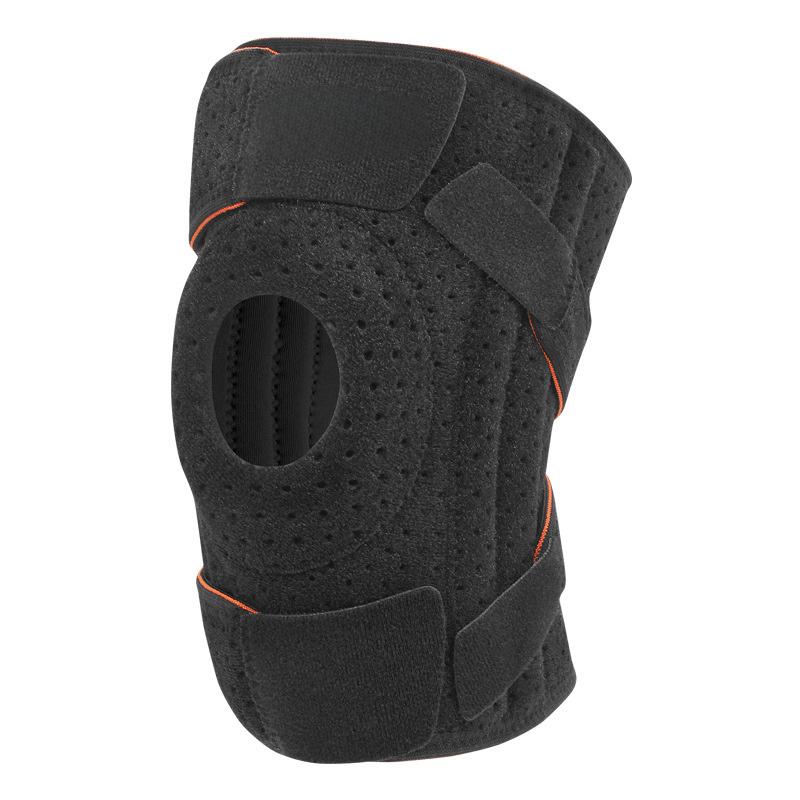 Knee brace for knee pain relief, compression knee support with breathable mesh, adjustable knee bandage with side stabilizers, extra soft bandage for sports, running, meniscus tear, ACL, arthritis relief