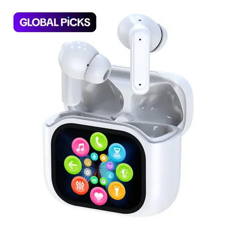 HITOZON Waterproof, Fitness Earphone, In-Ear True Wireless Earbuds with Touchscreen Charging Case, Everyday Earbuds, Stereo Wireless Earbuds with Noise Reduction, Chargeable for Smartphones, Computers and Laptops, Sweatproof Earphones
