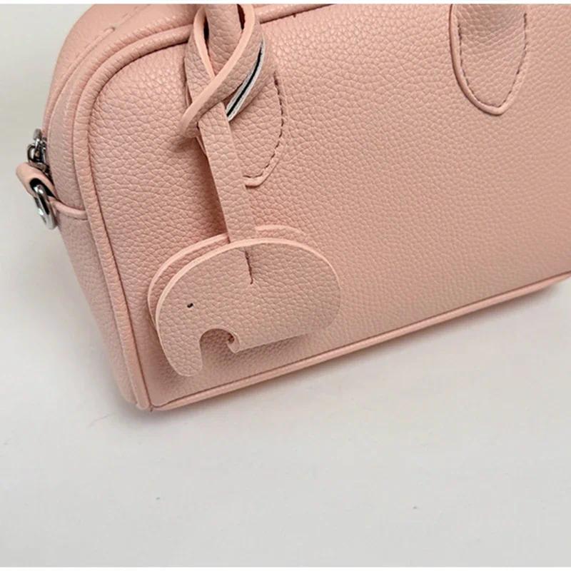 Women's Retro Solid-Color Minimalist Shoulder Bag - Compact Clutch for Daily Commuter Use