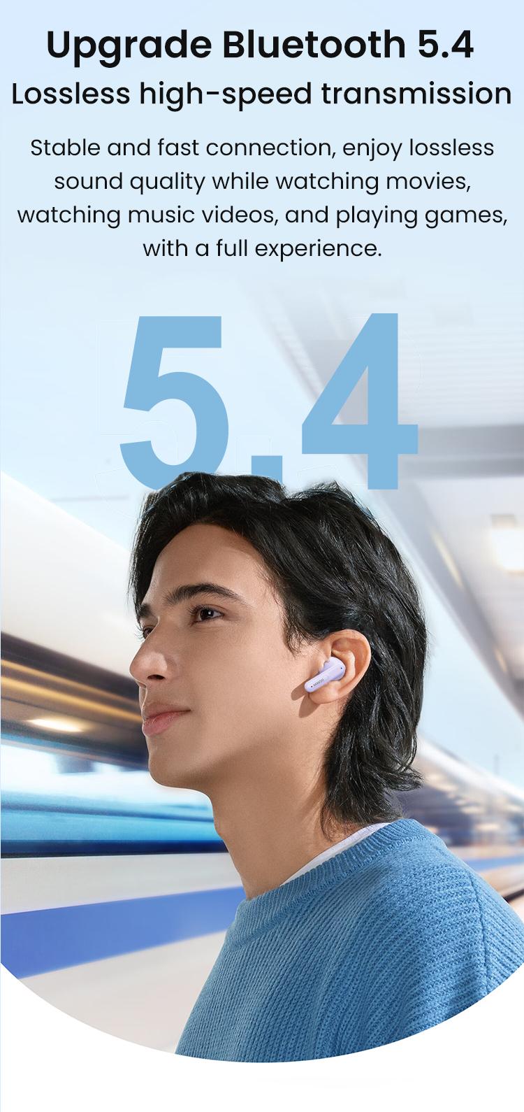 MINISO X50 Bluetooth Headphones True Wireless Earbuds 60H Playback LED Power Display Earphones IPX5 Waterproof in-Ear Ear buds with Mic