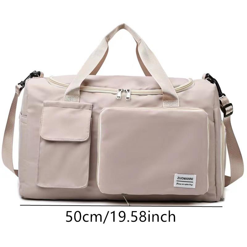High-End Short-Term Women's Handbag Large Capacity Multi-Functional Dry-Wet Separation Lightweight for Female Use Portable Casual Travel Bag/ Gym bag