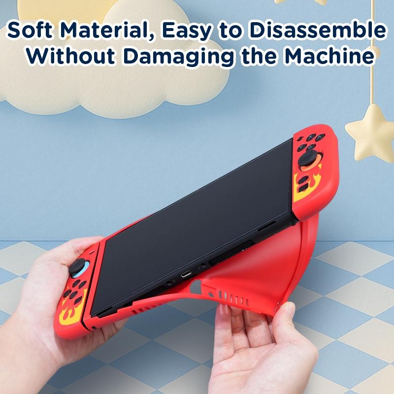 Suitable for Nintendo Switch 2 game console accessories, TPU soft case, comes with 2 thumb joystick caps, Thumbstick grips, drop-proof and scratch-resistant, removable protective cover, 2025 new style, light and soft shell, multiple colors, Christmas/gift