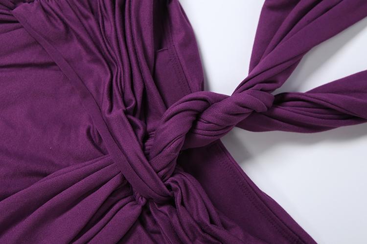 Women's Fashion Solid Color Sexy Sleeveless Low Cut V Neck Dress, Backless Design Party Long Dresses, Cocktail Evening Dress, Vacation Casual Lady Clothing Womenswear for Spring Summer New