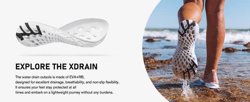 KOLILI Women's Classic Watershoes Barefoot Beach and Stream Shoes with Arch Support Suitable for Vacation at the Seaside and Water Sports