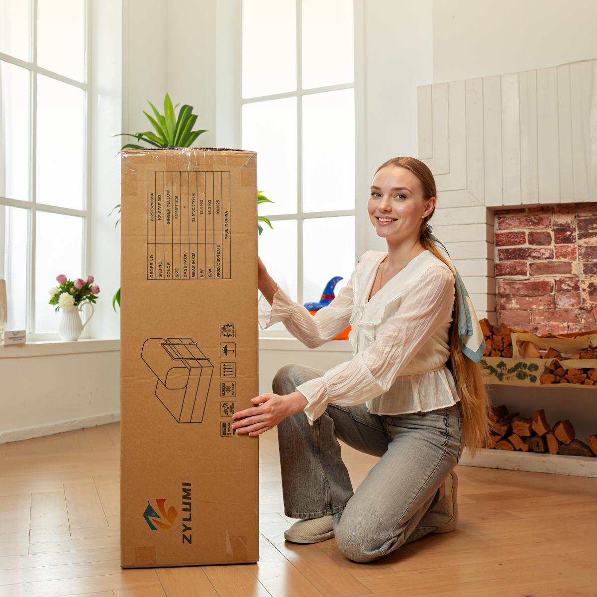 Modularization Folding Sofa Bed, Convertible,  SleeperSleeper Chair with Pillow Foldable Mattress with Back Support, Portable Fold Out Chair Bed Comfy Floor Sofa Lounge for Living Room Bedroom, Beige, Single