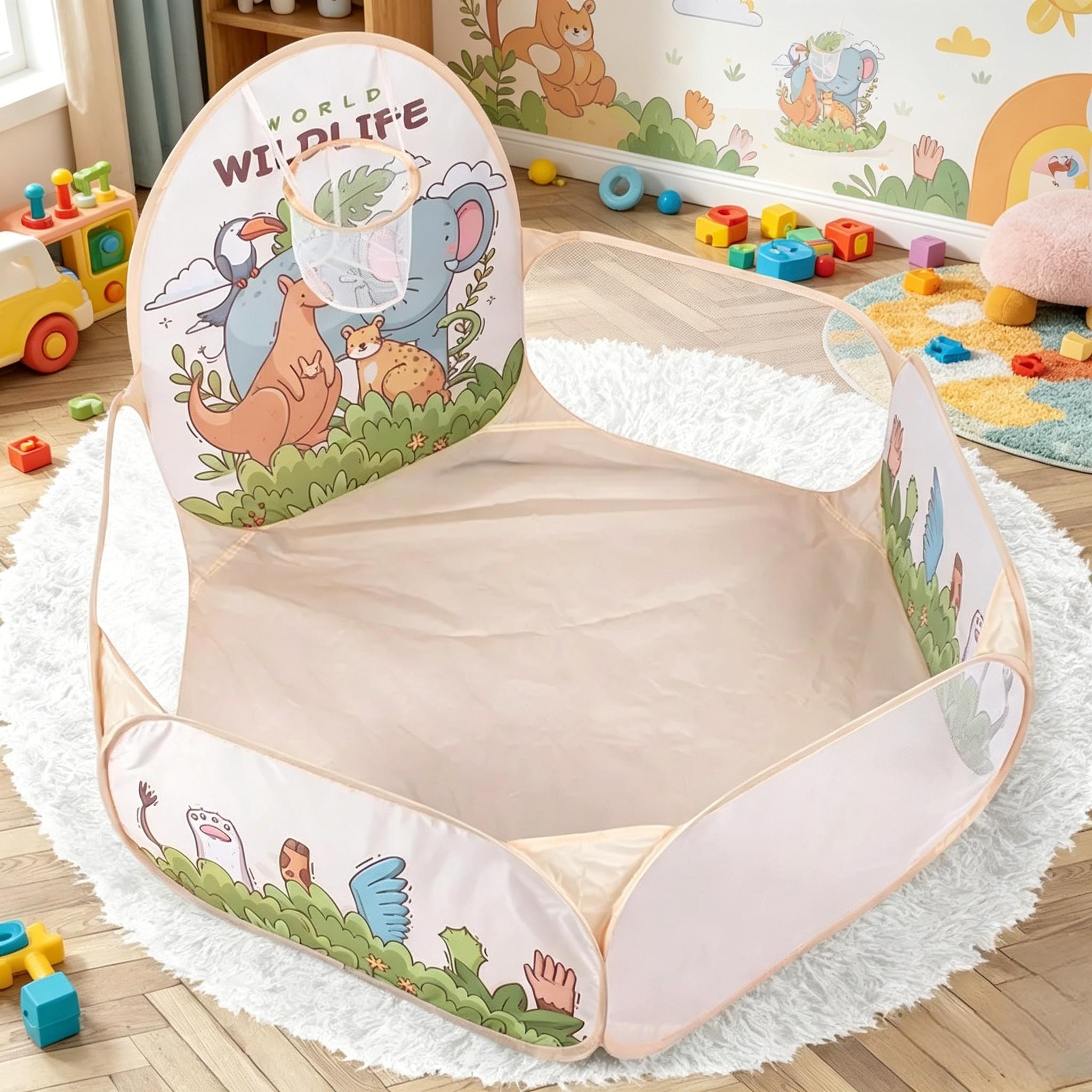 Kids Foldable Play Tent, Durable Ball Pit, Pop-Up Playpen, Ideal Birthday Christmas Halloween Thanksgiving Gift, No Accessories & Balls Not Included