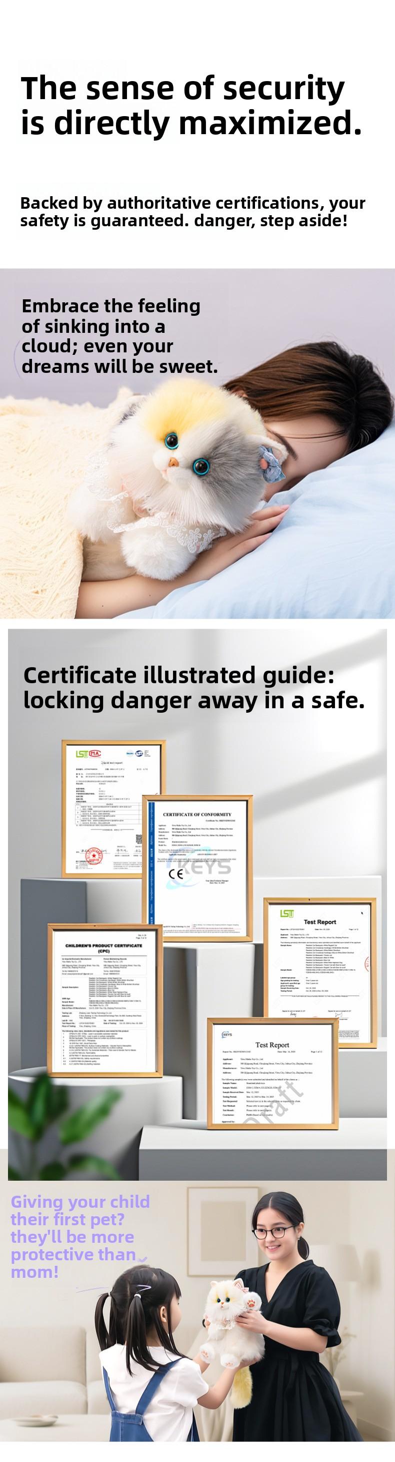 Cute Small Plush Cat Backpack Simulation Bag Doll Plush Toy Birthday Gift