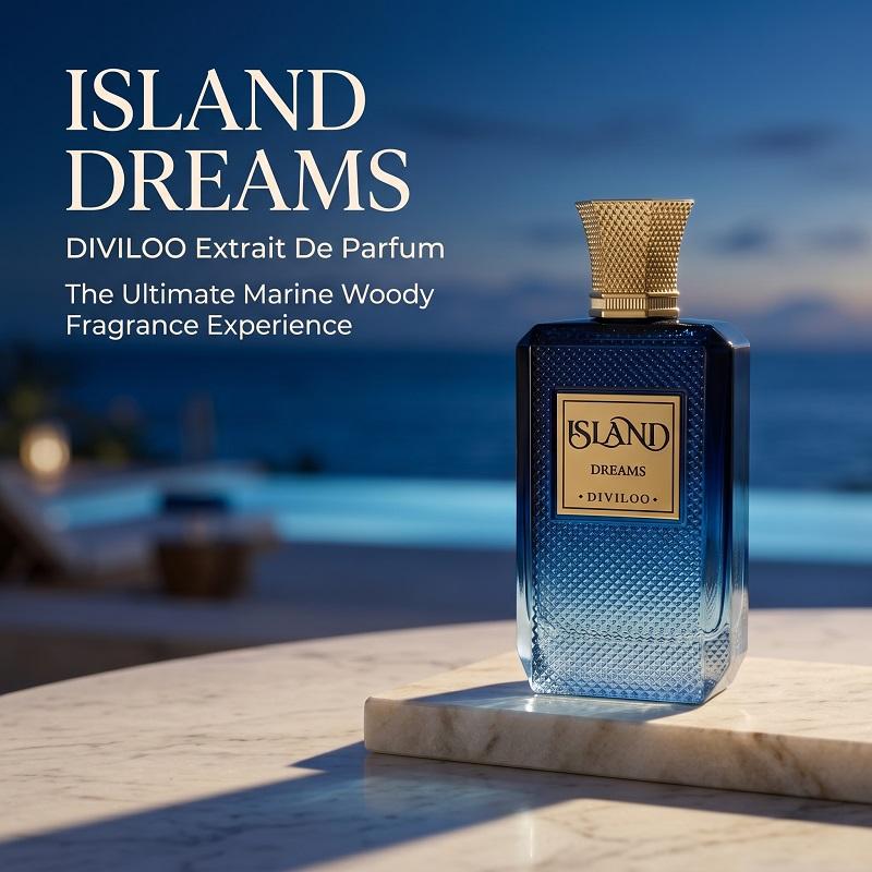 Island Dreams Perfume 100ML Unisex, Bourbon Vanilla Gourmand Eau De Parfum, Coconut & Tropical Notes, Long Lasting Vacation Scent