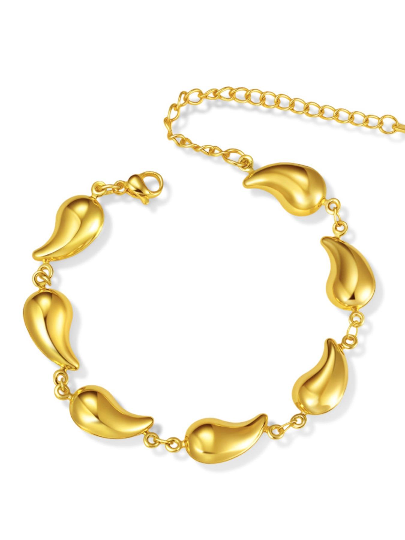 Multiple Styles Zircon Bracelet Crown Heart Moon Star Gold Color Stainless Steel For Women Summer Party Jewelry Gifts