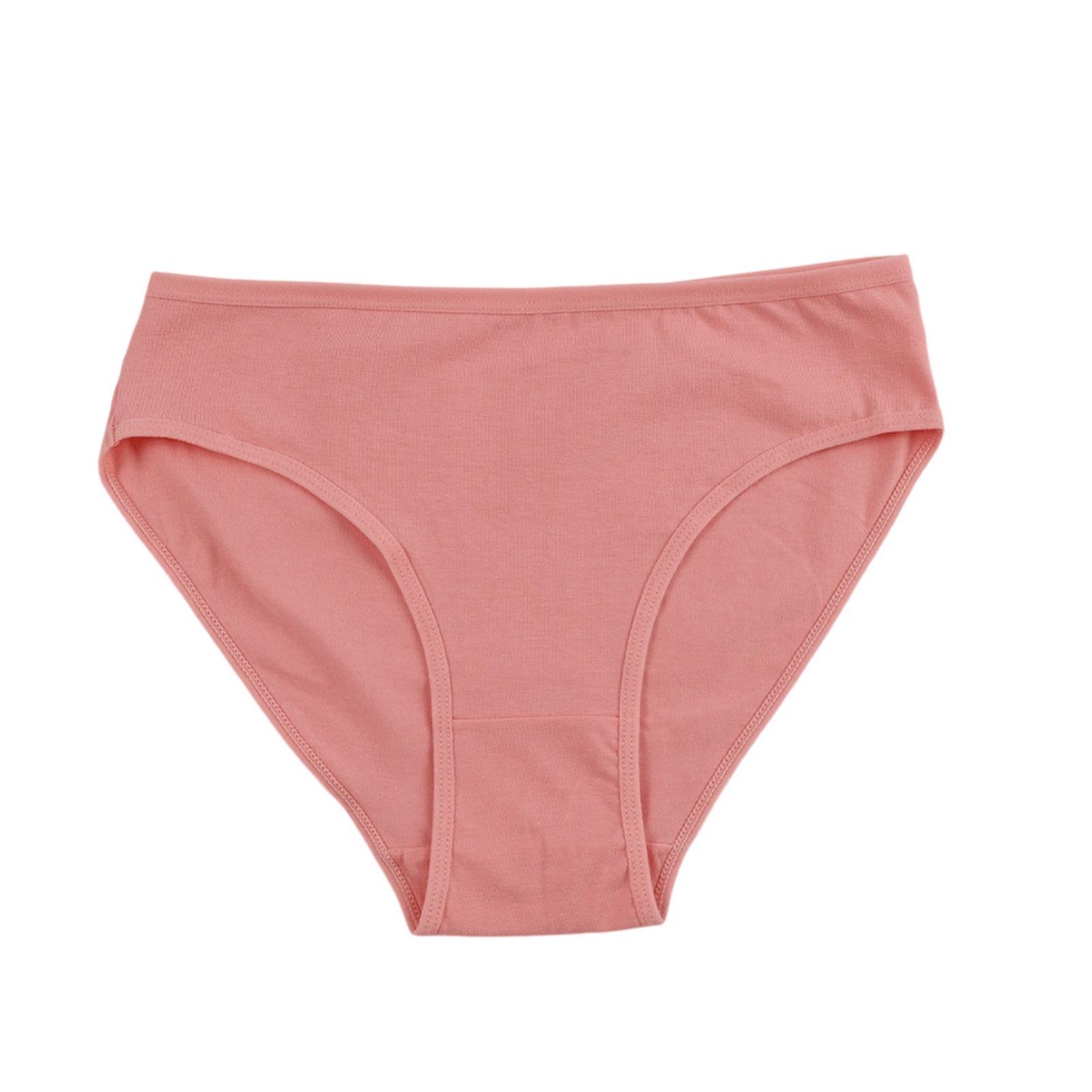 Women's 6-Pc Cotton Underwear - Mid-Rise, Soft, Breathable Solid-Color Daily Panties, Underwear for Women, Basic, Plain Fabric Underwear,back to school,back to school haul