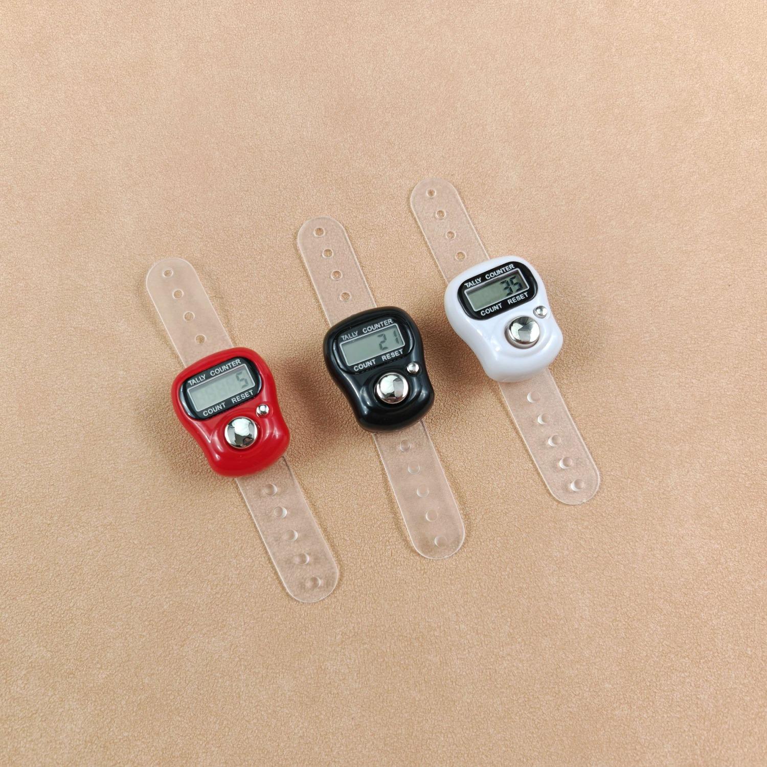 Multi-Pack Counter Clicker Hand Electronic Ring Counters Finger Digital Mechanical Prayer Tracking Rug Watch Tasbih Tasbeeh Machine Click Beads Knitting for Golf, Fishing, Record Traffic, Warehouse Points, Sports, Zikr Chanting Women Men Muslims Item Gear