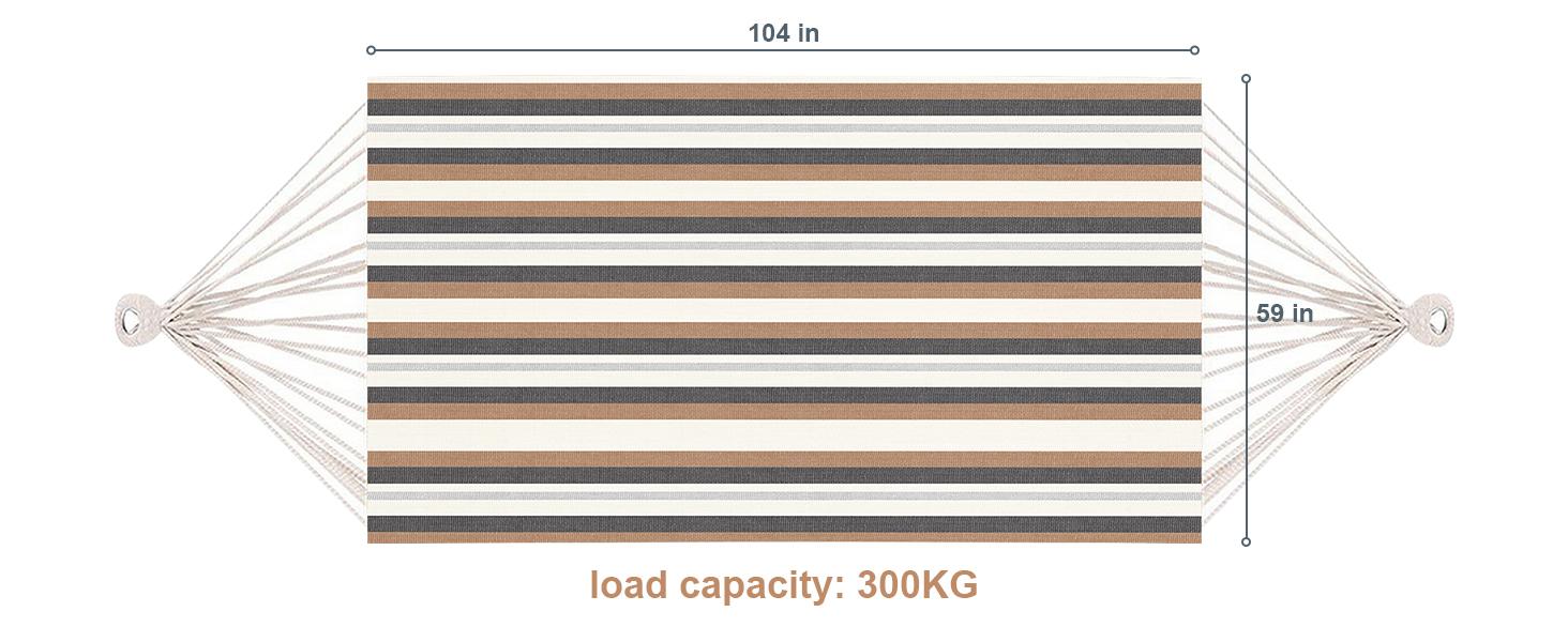 Brazilian Style Double Hammock Set,Double Hammock Set with Steel Stand,Double Cotton Hammock with Space Saving Steel Stand, Upgraded Polyester End Strings 450 lb Capacity - Premium Carry Bag Included Outdoor,fathersdaygifts backyard relaxation