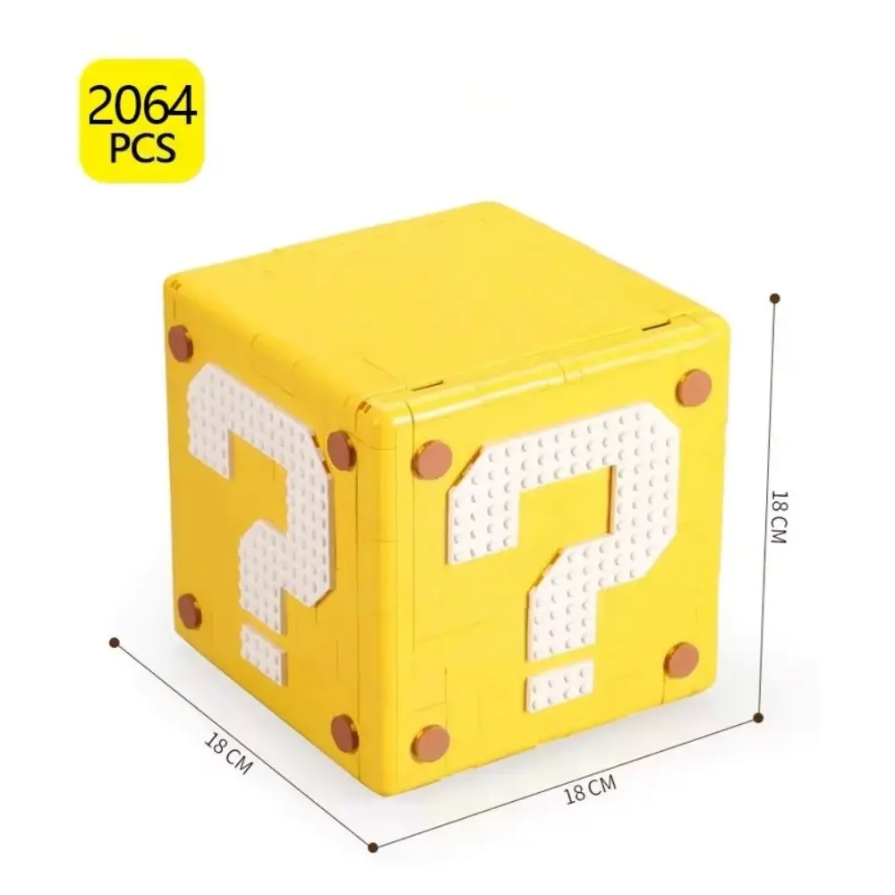 2064pcs 64 Style Question Box Building Blocks, DIY Assembly Decorative Toys, Birthday Festival Gifts, Creative Playset