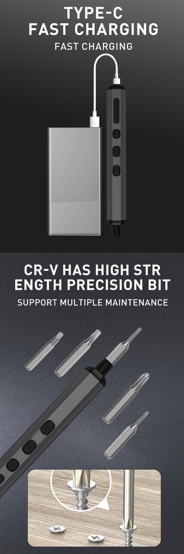 VMAN 68-Piece Mini Cordless Electric Screwdriver Kit for Home Repairs - Ergonomic, Versatile, Compact, Includes tools gadgets Springtok