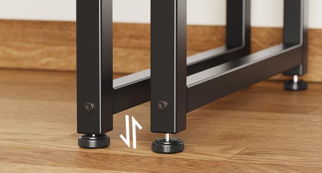 Huuger Computer Desk, Office Desk, Gaming Desk with Storage, Writing Desk Work Desk for Home Office, Study, Modern Simple Desk, Large Legroom, Metal Frame