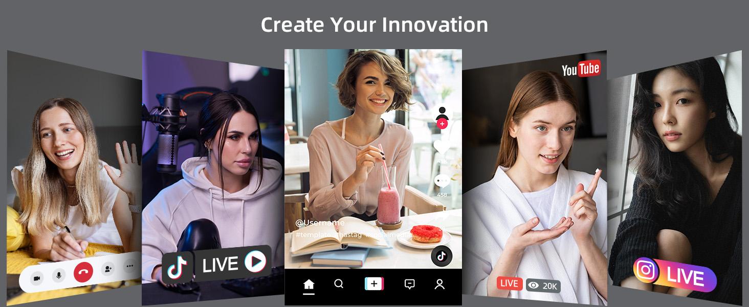 Weilisi Large Ring Light with 72" Tripod Stand, 6500K Full-Screen Selfie Ring Light for Live Stream, YouTube, TikTok, Video Recording, Photography, Portable Ring Light Tripod for iPhone/Phone with Remote Weilisi Large Ring Light with 72" Tripod Stand, 6500K Full-Screen Selfie Ring Light for Live Stream, YouTube, TikTok, Video Recording, Photography, Portable Ring Light Tripod for iPhone/Phone with Remote