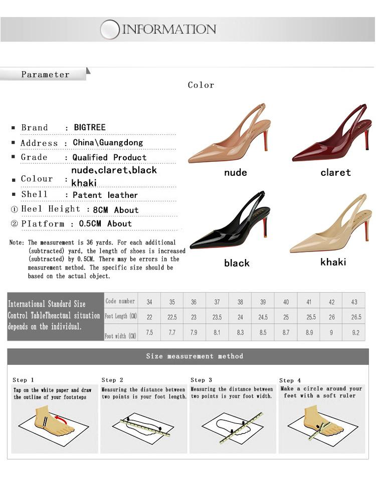 Women's Sexy PU Leather High Heels, Pointed Toe Slip-On Shoes, Rubber Sole, All Season Fashion Footwear, Casual & Stylish Design, Footwear Style