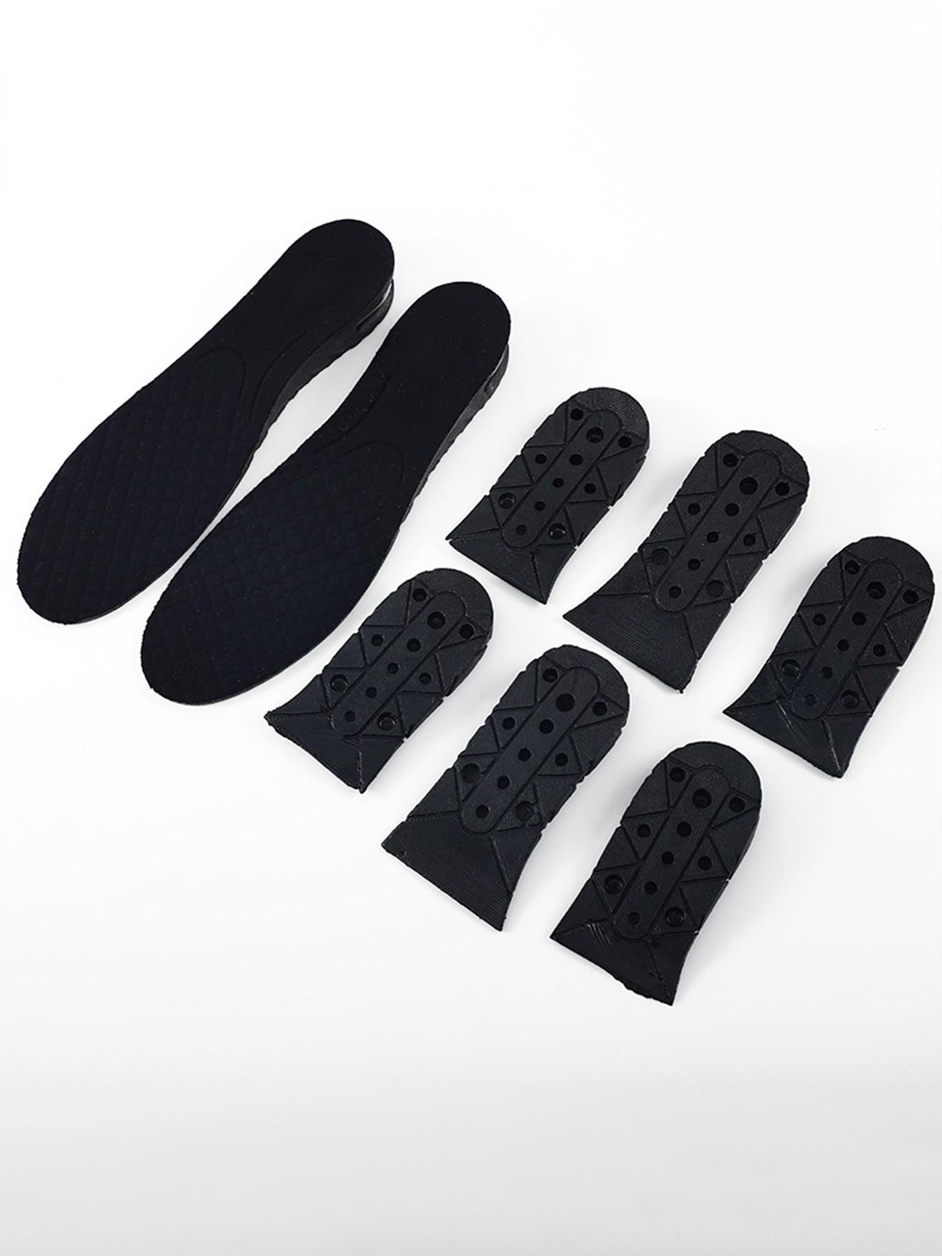 1 Pair Adjustable Height Lift Insoles | 4-Layer Air Cushion Shoe Inserts for Men Women Unisex Design Shock Absorbing Elevator Insoles for Daily Work