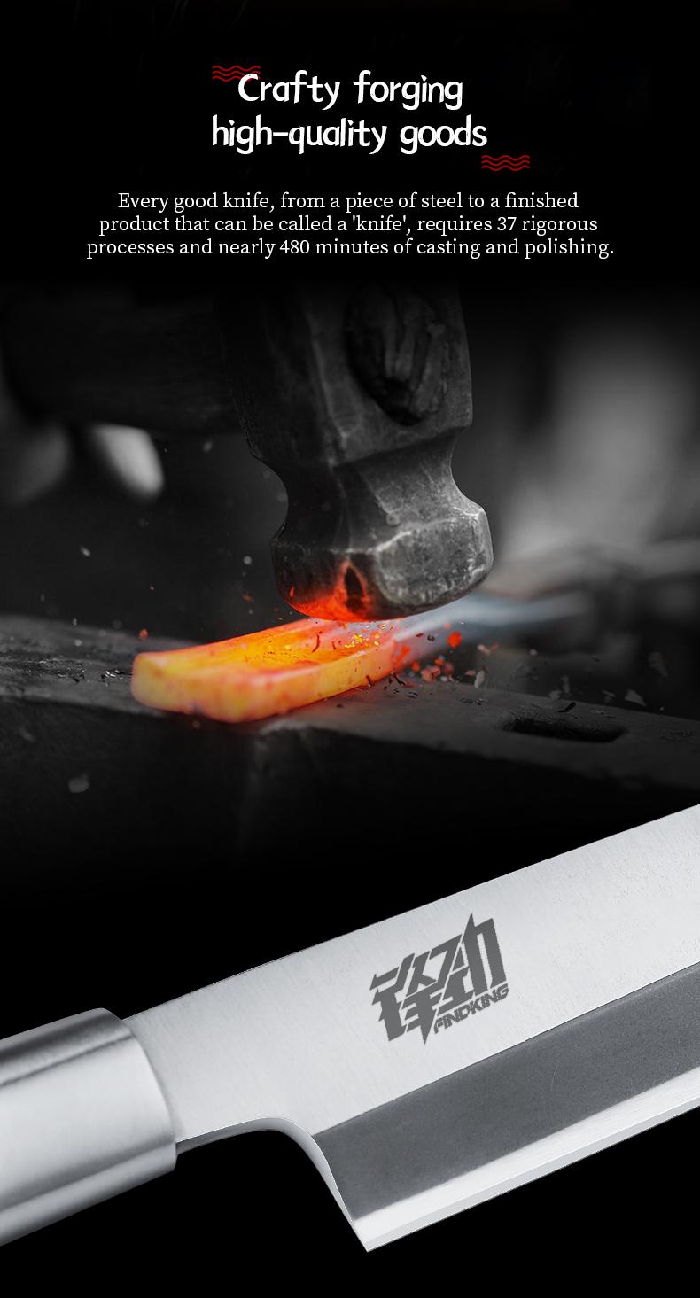 1 pc Japanese Yanagiba Knife Professional Deba Knife 16.5-24CM, 4-6mm Blade Thickness, Multi-purpose Sashimi Knife for Sushi and Fish Preparation