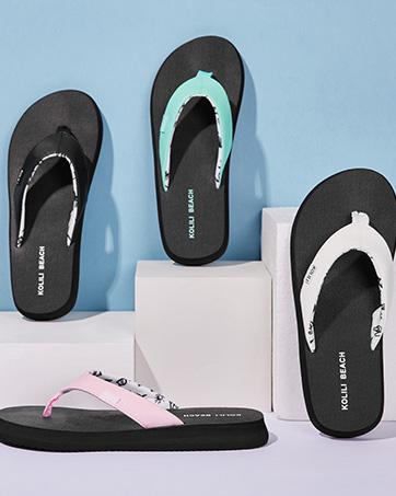 KOLILI Women's Yoga Mat Fashionable Arch Support Flip Flops Sandals Comfortable Max Cushioned Thong Sandals for Outdoor Vacation Beach Summer Walking, Foot Pain & All-Day Comfort SpringStatements