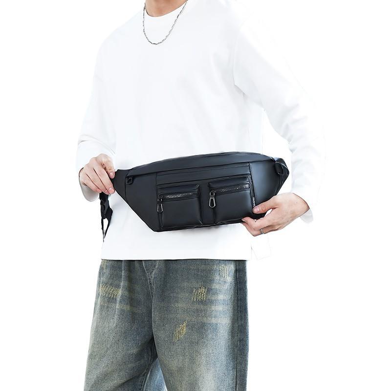 Outdoor Cycling Sports Bag, Waterproof Crossbody Backpack, Multi-Layer Waist Pack, Ideal for Running, Hiking, Biking, Daily Use