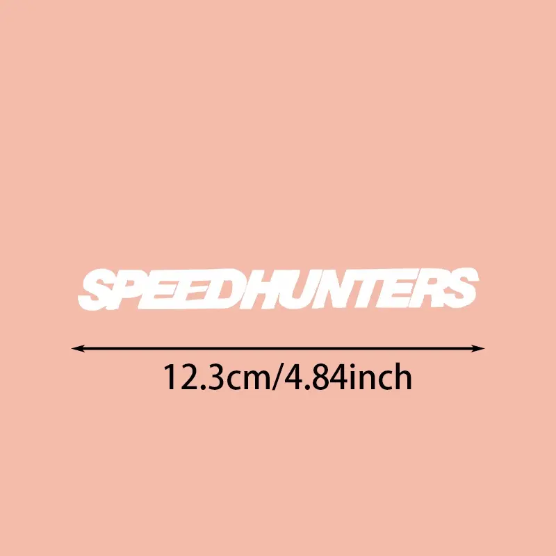 2Pcs Vinyl Sticker Set, SPEEDHUNTERS Street Racing Decal for Car Body, Wiper, Wheel, Motorcycle,Self-Adhesive