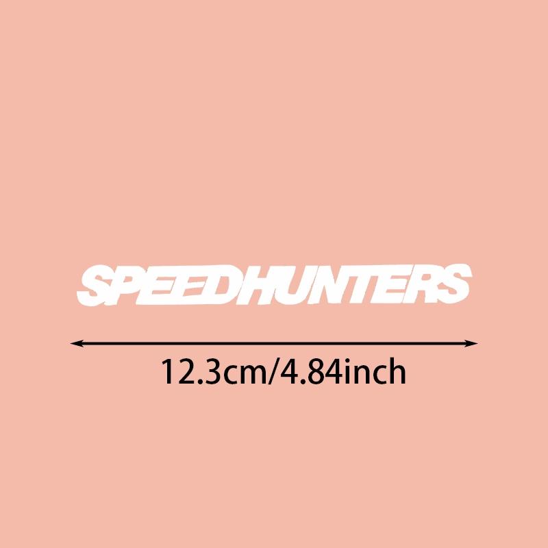 2Pcs Vinyl Sticker Set, SPEEDHUNTERS Street Racing Decal for Car Body, Wiper, Wheel, Motorcycle,Self-Adhesive
