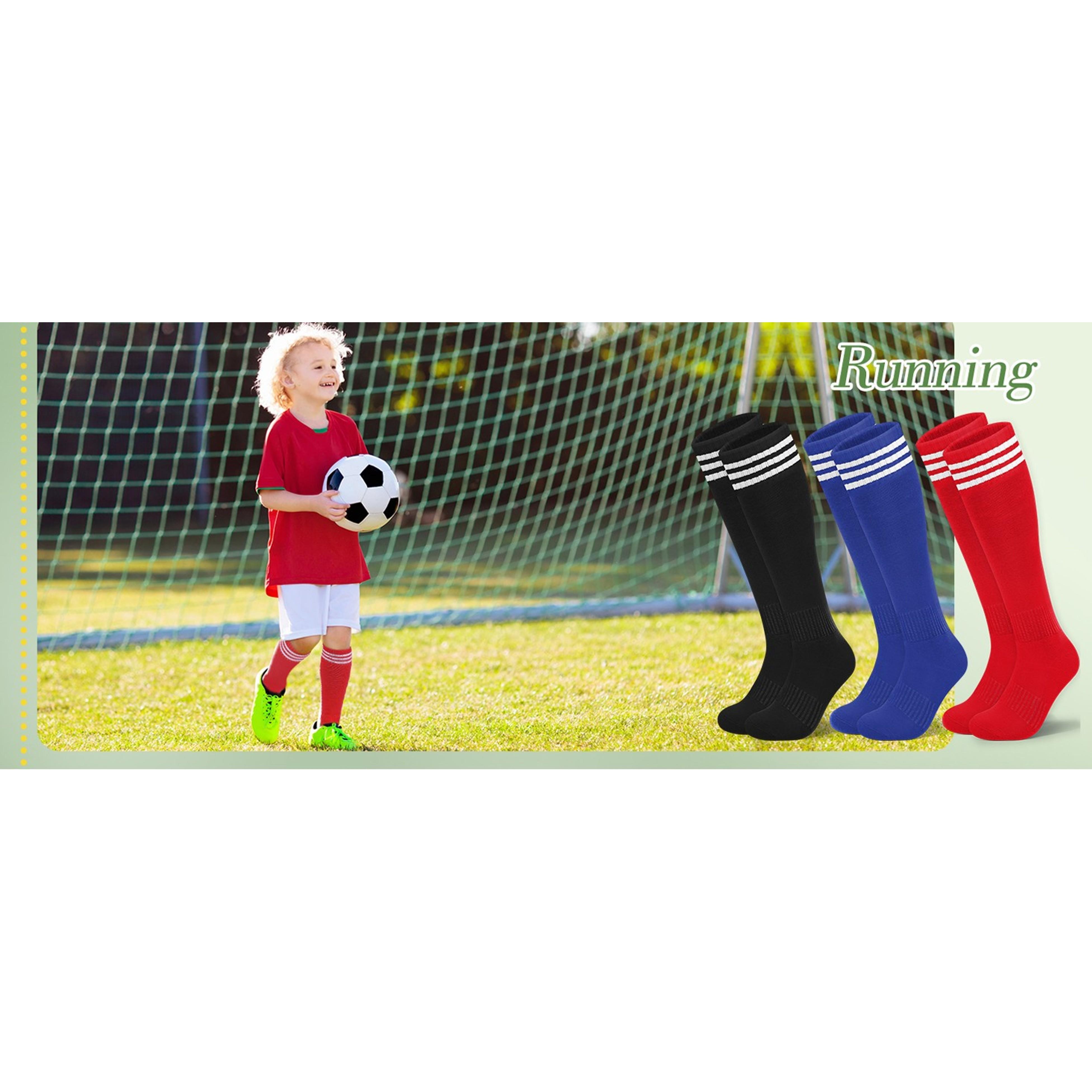 Kids Soccer Socks for Girls and Boys - Long Cotton Soft Athletic Knee High Calf Tube Socks for Baseball Softball Football School Sports OutdoorGift