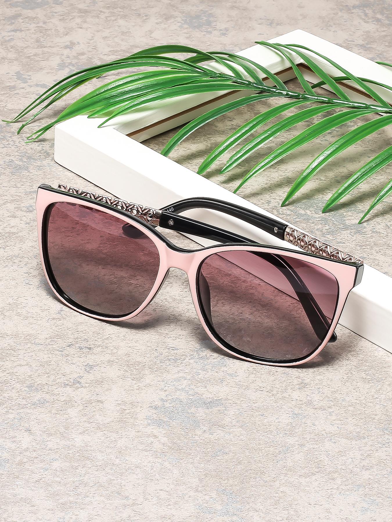 Women's Fashionable Polarized Sunglasses, Trendy All-match Tinted Lens Sunglasses, Fashion Accessories for Outdoor Activities, High Quality Sunglasses