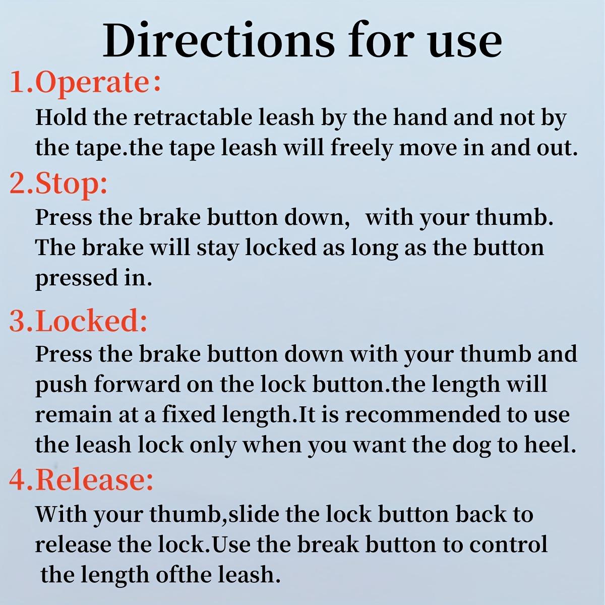 Retractable Dog Leash with 1-Button Lock, Leash Included, Outdoor Pet Walking Accessory for Small Dogs & Cats